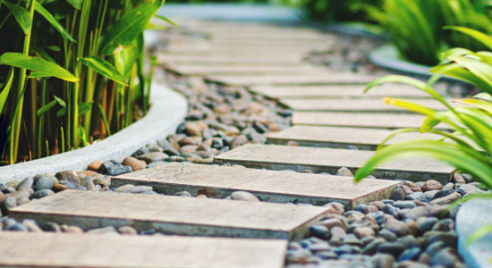 création de l’allée de jardin